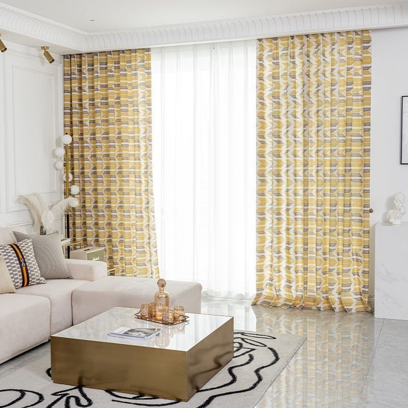 Cortina Estampada Sob Medida Cortina Estilo Nórdico Algodão