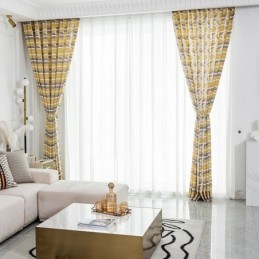 Cortina Estampada Sob Medida Cortina Estilo Nórdico Algodão