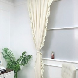 Cortina Nórdica De Chenille Sob Medida, Em Cor Sólida, Para Sala De Estar E Quarto