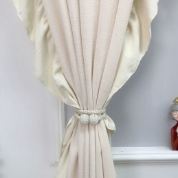 Cortina Nórdica De Chenille Sob Medida, Em Cor Sólida, Para Sala De Estar E Quarto