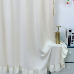 Cortina Nórdica De Chenille Sob Medida, Em Cor Sólida, Para Sala De Estar E Quarto