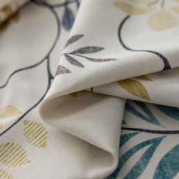 Cortina De Algodão Sob Medida Cortina Estilo Nórdico Folha Estampada