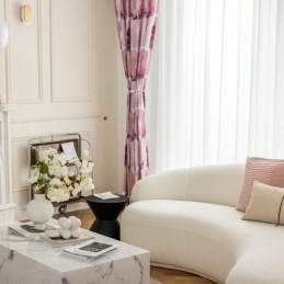 Cortinas Blackout Nórdicas Chenille Estampadas