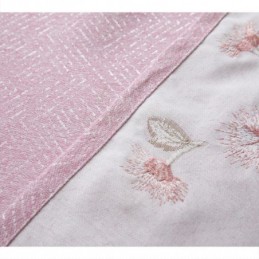 Cortinas Blackout Nórdicas Com Bordados Florais Para Sala De Estar E Quarto