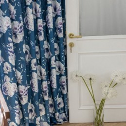 Cortina Floral Estampada Sob Medida Cortina Estilo Nórdico Algodão