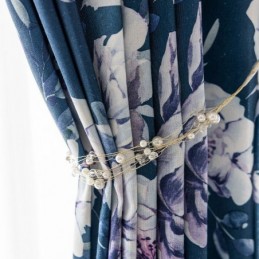 Cortina Floral Estampada Sob Medida Cortina Estilo Nórdico Algodão