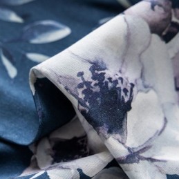 Cortina Floral Estampada Sob Medida Cortina Estilo Nórdico Algodão