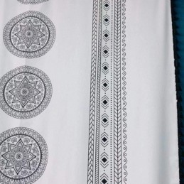 Cortina De Linho Estampada Sob Medida, Estilo Nórdico, Para Sala De Estar E Quarto