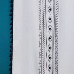 Cortina De Linho Estampada Sob Medida, Estilo Nórdico, Para Sala De Estar E Quarto