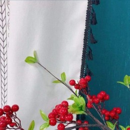 Cortina De Linho Estampada Sob Medida, Estilo Nórdico, Para Sala De Estar E Quarto