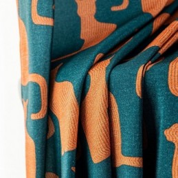 Cortina De Algodão Sob Medida Cortina Com Estampa De Gatinho Estilo Nórdico