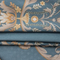 Cortina De Algodão Feita Sob Medida Cortina Estilo Europeu Estampado Com Flores