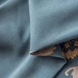 Cortina De Algodão Feita Sob Medida Cortina Estilo Europeu Estampado Com Flores