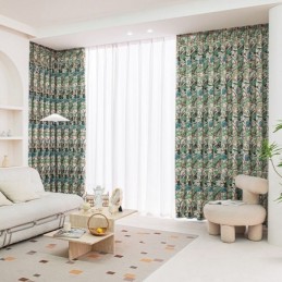 Cortina De Algodão Estilo...