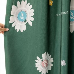 Cortina De Algodão Sob Medida Cortina Com Estampa Floral Estilo Nórdico
