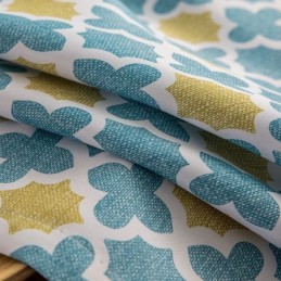 Cortina Sob Medida Cortina Geométrica Estampada Estilo Nórdico