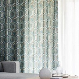 Cortinas Blackout Nórdicas Com Estampa Geométrica Para Sala De Estar E Quarto