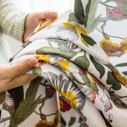 Cortinas Estampadas De Folhas Em Poliéster Estilo Americano