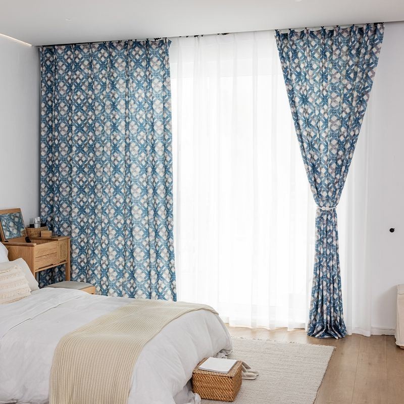 Cortina De Algodão Sob Medida Cortina Estampada Estilo Nórdico