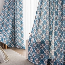Cortina De Algodão Sob Medida Cortina Estampada Estilo Nórdico