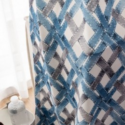 Cortina De Algodão Sob Medida Cortina Estampada Estilo Nórdico