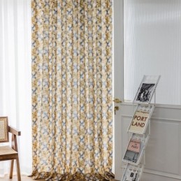 Cortina De Algodão Sob Medida Cortina Estampada Estilo Nórdico