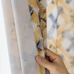 Cortina De Algodão Sob Medida Cortina Estampada Estilo Nórdico