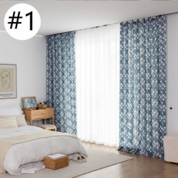 Cortina De Algodão Sob Medida Cortina Estampada Estilo Nórdico