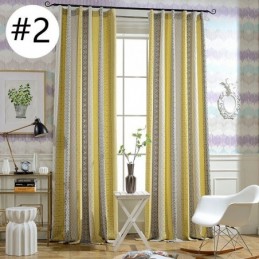 Cortina Blackout Nórdica De Algodão E Linho Feita Sob Medida, Cortina Geométrica Jacquard Para Sala De Estar E Quarto