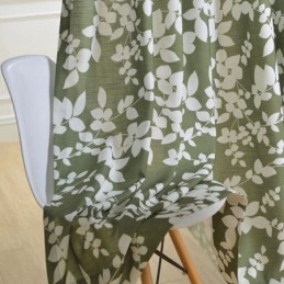 Cortina Blackout Sob Medida Cortina Estilo Nórdico Com Estampa Floral Para Sala De Estar E Quarto