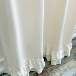 Cortinas De Chenille Com Emendas De Cores Sólidas Estilo Nórdico Para Sala De Estar E Quarto