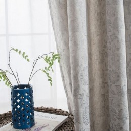 Cortina Blackout Nórdica Sob Medida, Linho, Jacquard, Para Sala De Estar E Quarto