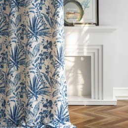 Cortina Com Estampa De Plantas Sob Medida Cortina Blackout Para Sala De Estar E Quarto