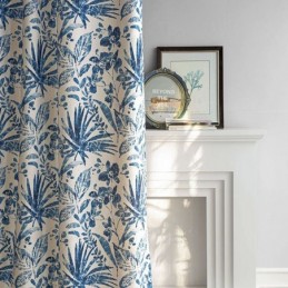 Cortina Com Estampa De Plantas Sob Medida Cortina Blackout Para Sala De Estar E Quarto