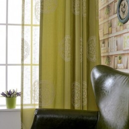 Cortina De Algodão Bordada Sob Medida Cortina Blackout Nórdica Para Sala De Estar E Quarto