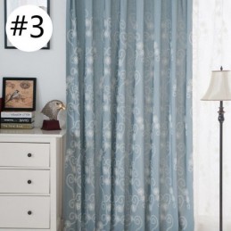 Cortina Bordada Com Plantas Sob Medida, Cortina Estilo Nórdico De Algodão Para Sala De Estar E Quarto