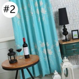 Cortinas Blackout De Algodão E Linho Com Flores Nórdicas Bordadas