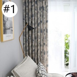 Cortinas Blackout De Algodão E Linho Com Estampa Nórdica Para Sala De Estar E Quarto