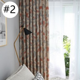 Cortinas Blackout De Algodão E Linho Com Estampa Nórdica Para Sala De Estar E Quarto