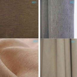 Cortinas Blackout De Linho Modernas De Cor Lisa Premium Personalizadas Para Sala De Estar E Jantar
