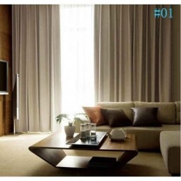 Cortinas Blackout De Linho Modernas De Cor Lisa Premium Personalizadas Para Sala De Estar E Jantar