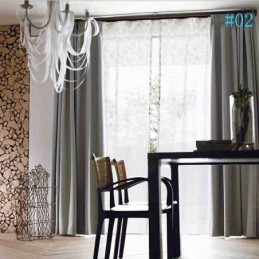 Cortinas Blackout De Linho Modernas De Cor Lisa Premium Personalizadas Para Sala De Estar E Jantar