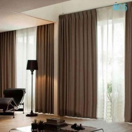 Cortinas Blackout De Linho Modernas De Cor Lisa Premium Personalizadas Para Sala De Estar E Jantar