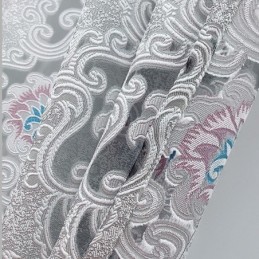 Cortina Blackout Bordada Sob Medida, Cortina Floral Estilo Europeu Para Sala De Estar