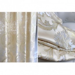 Cortina De Luxo Jacquard Sob Medida Cortina Blackout Europeia Para Quarto E Sala De Estar
