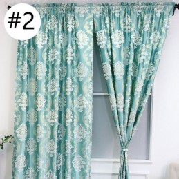 Cortina De Luxo Jacquard Sob Medida Cortina Blackout Europeia Para Quarto E Sala De Estar