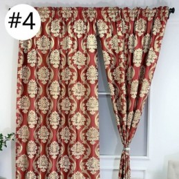 Cortina De Luxo Jacquard Sob Medida Cortina Blackout Europeia Para Quarto E Sala De Estar
