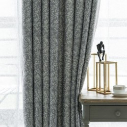 Cortina Sob Medida Cortina Com Folhas Estampadas Cortina Blackout Americana