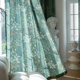 Cortina Americana De Poliéster Feita Sob Medida, Cortinas Semi Blackout Estampadas