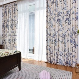 Cortinas Blackout Com Estampa Floral Americana